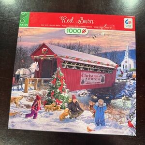 Ceaco Red Barn Christmas Puzzle